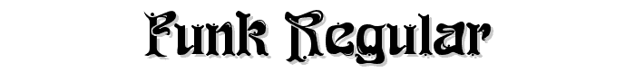 Funk Regular font